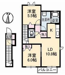 メゾンド　フルール（Ｓ）の物件間取画像